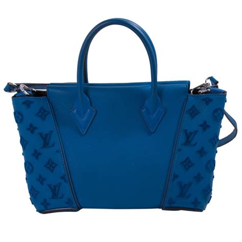 louis vuitton blue handbag